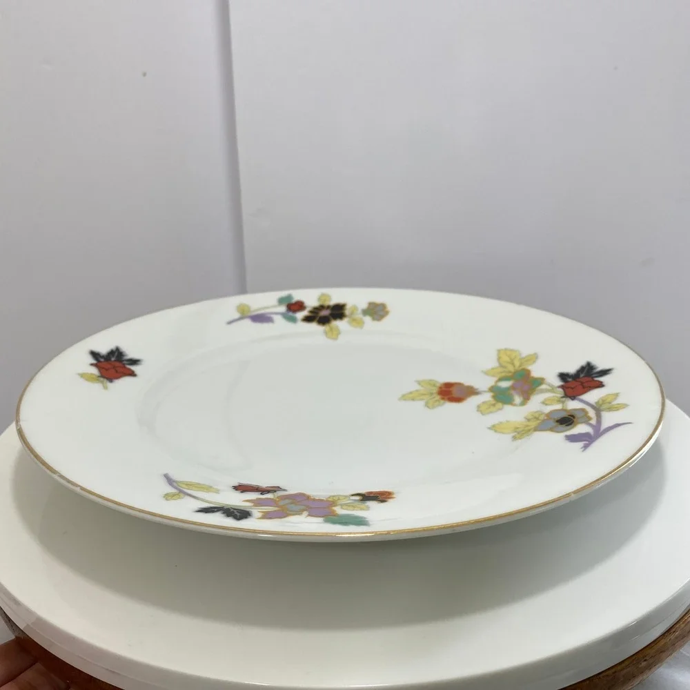 1930s Pirkenhammer Floral Salad Plate 8.5